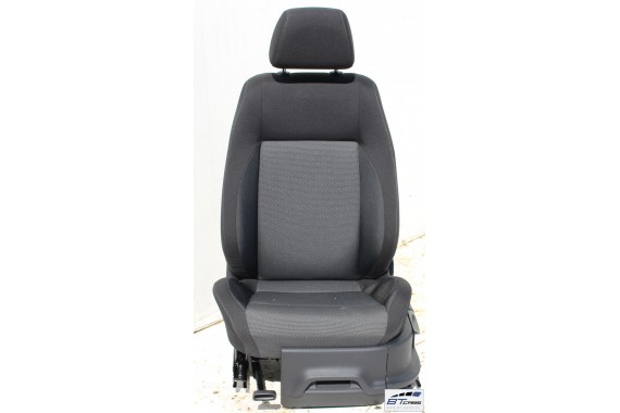 VW POLO FOTELE KOMPLET FOTELI siedzeń siedzenia tapicerka 6C 6C4 6C0 5-drzwiowy welur w kolorze czarno-szarym