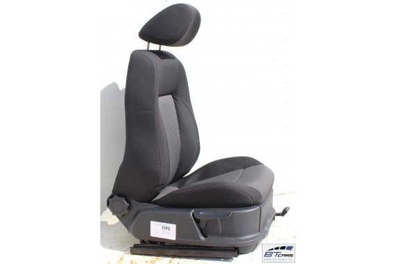 VW POLO FOTELE KOMPLET FOTELI siedzeń siedzenia tapicerka 6C 6C4 6C0 5-drzwiowy welur w kolorze czarno-szarym