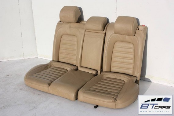 VW PASSAT B6 KOMBI FOTELE KOMPLET FOTELI siedzeń siedzenia fotel tapicerka 3C 3C9 skóra kolor beżowe - banan VARIANT