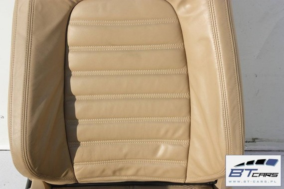 VW PASSAT B6 KOMBI FOTELE KOMPLET FOTELI siedzeń siedzenia fotel tapicerka 3C 3C9 skóra kolor beżowe - banan VARIANT