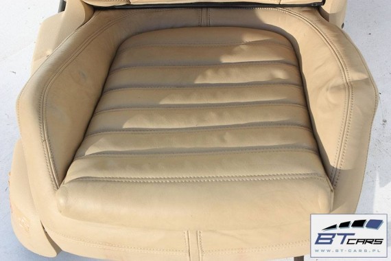 VW PASSAT B6 KOMBI FOTELE KOMPLET FOTELI siedzeń siedzenia fotel tapicerka 3C 3C9 skóra kolor beżowe - banan VARIANT