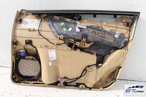 VW PASSAT B6 KOMBI FOTELE KOMPLET FOTELI siedzeń siedzenia fotel tapicerka 3C 3C9 skóra kolor beżowe - banan VARIANT