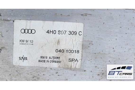 AUDI A8, A8 FL BELKA ZDERZAKA TYŁ 4H0807309C 4H0807309D 4H0 807 309 C wzmocnienie 4H0 807 309 C 4H0 807 309 D 4H D4 2010-2017