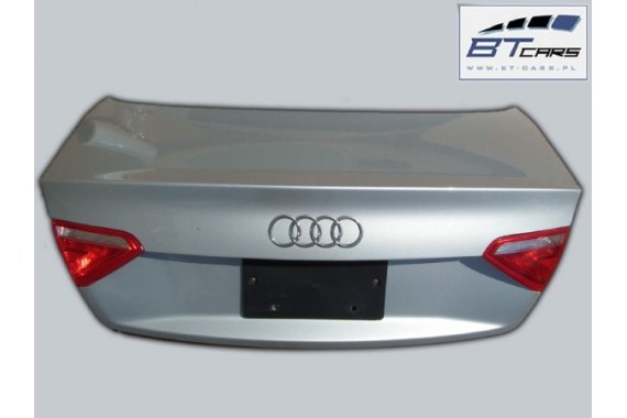 AUDI A5 TYŁ ZDERZAK tylny + KLAPA BAGAŻNIKA + LAMPY lampa pod PDC 8T Kolor: LX7W - lodowo srebrny KOMPLETNY