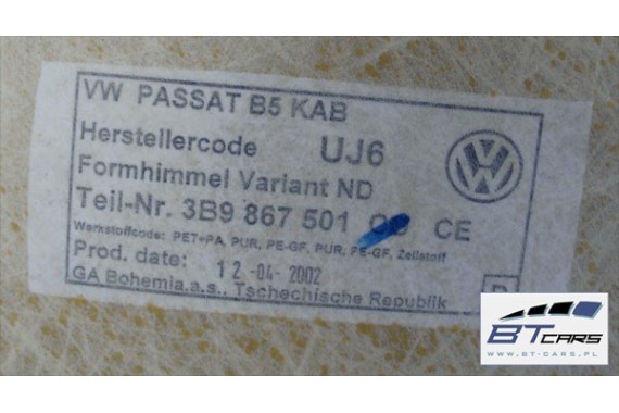 VW PASSAT B5 GP KOMBI PODSUFITKA TAPICERKA 1997-04