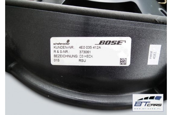 AUDI A8 TUBA BASOWA SUBWOOFER BOSE 4E0 4E 2003-10