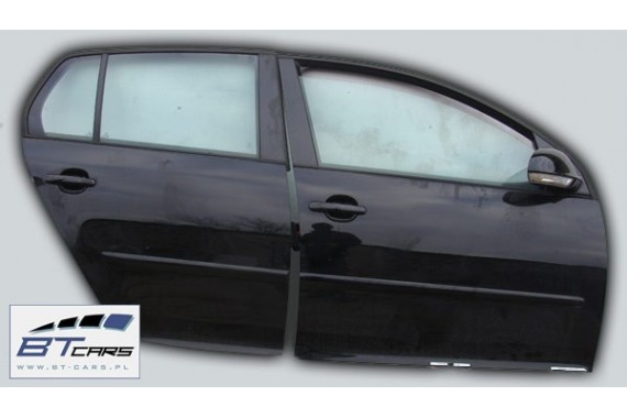 VW GOLF V 5 1K DRZWI PRAWE PRZÓD + TYŁ STRONA PRAWA przednie + tylne 2 sztuki czarne 1K4