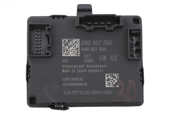 AUDI A4 A5 Q7 STEROWNIK SZYBERDACHU 4M0907594 moduł 4M0 907 594 8W 4M 4M0907594 4M0907594A 4K0907594AA 4K0907594AB 4M0907594