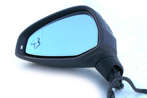 AUDI A4 8W LUSTERKO DRZWI LEWE LX5Q 10 pin ELEKTRYCZNIE SKŁADANE 2015- kierowcy fotochrom 10pin niebieski B9 FOTO 8W1857409