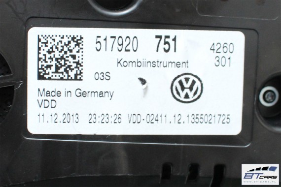 VW SPORTSVAN ZESTAW STARTOWY ODPALENIA SAMOCHODU AUTA 517920751 5G6959752Q 04L907309E komputer silnika stacyjka zegar kluczyk