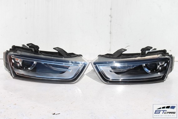 AUDI Q3 KOMPLETNY PRZÓD MASKA BŁOTNIKI ZDERZAK PAS LAMPY XENON LED 8U LX2U maska błotnik zderzak pas przedni wzmocnienie