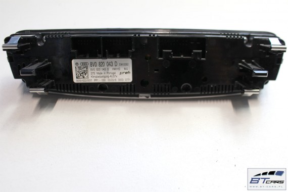 AUDI A3 PANEL KLIMATYZACJI KLIMY 8V0820043D moduł sterownik nawiewu 8V0 820 043 D 8V0820043D 8V0820043D 8V0820043D 8V0820043D
