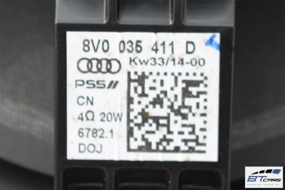 AUDI A3 GŁOŚNIKI ZESTAW GŁOŚNIKÓW NAGŁOŚNIENIE 8V0035411D 8V0035415 8V0 035 415 411 D głośnik