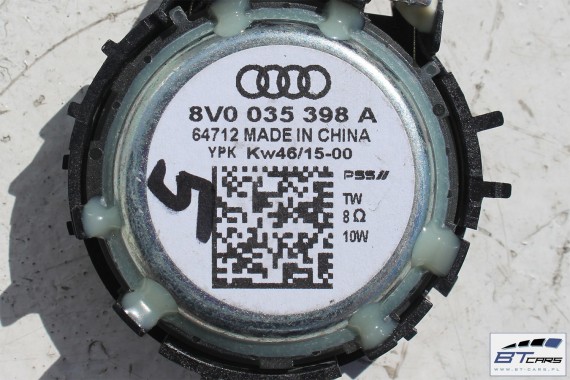 AUDI A3 Q2 GŁOŚNIKI ZESTAW GŁOŚNIKÓW 8V4035411B 8V0035415D 8V0035382D 8V0035398A 8V0035399D 8V0035397 FL LIFT GŁOŚNIK TUBA