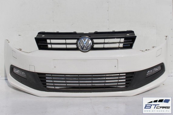 VW POLO PRZÓD maska błotniki zderzak pas przedni lampa Xenon LED 6R Kolor LB9A biel candy lampy wzmocnienie 6R1941031C 6R1941032