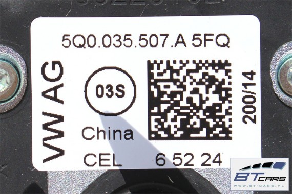 VW SEAT ANTENA NA DACH DACHOWA 5Q0035507A 5Q0 035 507 5Q0035507B 5Q0035507Q 5FQ czerń 5Q0035507B 5Q0035507A 5Q0035507 5Q0035507A