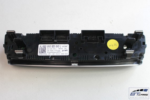 AUDI Q2 PANEL KLIMATYZACJI KLIMY 8V0820043L 8V0 820 043 L moduł sterownik nawiewu 81A 8V0820043L 8V0820043L 8V0820043L 8V0820043