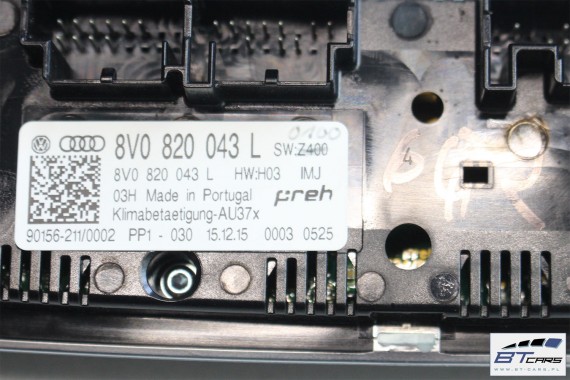AUDI Q2 PANEL KLIMATYZACJI KLIMY 8V0820043L 8V0 820 043 L moduł sterownik nawiewu 81A 8V0820043L 8V0820043L 8V0820043L 8V0820043