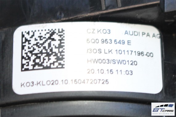 AUDI VW SEAT SKODA TAŚMA POD KIEROWNICĘ 5Q0953549E multi tempomat 5Q0953549A 5Q0953549C pierścień air bag 5Q0 953 549 E A C