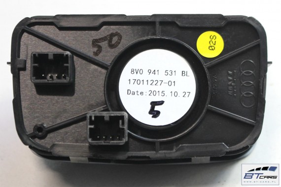 AUDI Q2 WŁĄCZNIK PRZEŁĄCZNIK ŚWIATEŁ head up display 8V0941531BL 8V0 941 531 BL WŁĄCZNIK