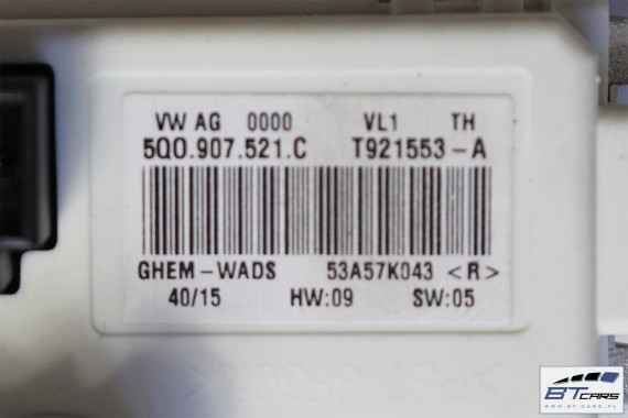 AUDI VW SEAT SKODA REGULATOR WENTYLATORA 5Q0907521C NAGRZEWNICY DMUCHAWY 5Q0 907 521 C 5WA907521 5Q0907521C 5WA907521 5Q0907521C