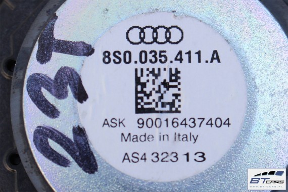 AUDI TT GŁOŚNIKI KOMPLET GŁOŚNIKÓW 8S0035398 8S0035399 8S0035453 8S0035411A NAGŁOŚNIENIE ZESTAW 8S0 035 398 399 453 411 A