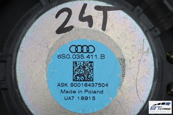 AUDI TT GŁOŚNIKI KOMPLET GŁOŚNIKÓW WZMACNIACZ BANG &OLUFSEN 8S0035466A 8S0035411B 8S0035297 8S0035298 NAGŁOŚNIENIE 8S0035399A 8S
