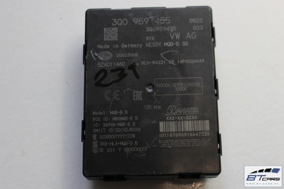 VW PASSAT B8 AUDI TT MODUŁ STEROWNIK KESSY 3Q0959435 3Q0959435B 3Q0 959 435 B Keyless 3Q0959435M 3Q0959435F 3Q0959435H 3Q0959435