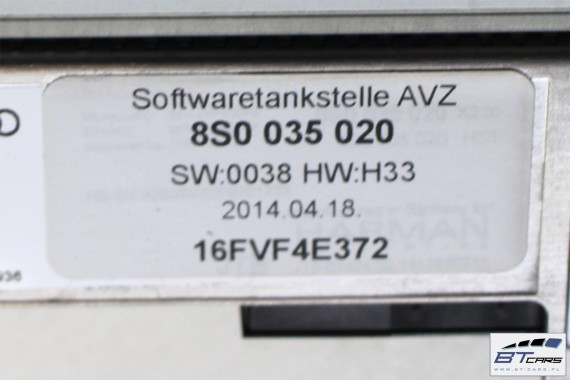 AUDI TT ZESTAW MMI MIB2 CZYTNIK + PANEL 8S0919614A 8S0035020 gałka touchpad sd navi 8S0 035 020 8S0919614A 8S0919614L 8S0035020