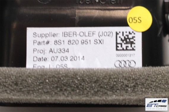 AUDI TT WLOTY KRATKI NAWIEWU SXI 8S1820901 8S1820902 8S1820903 8S1820951 8S1820952 8S1 820 901 panel klimy 8S1820901 8S1820902