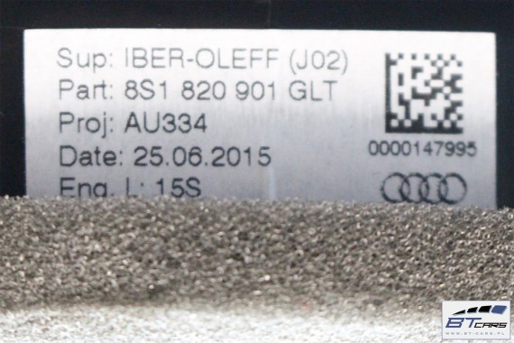 AUDI TT WLOTY KRATKI NAWIEWU GLT 8S1820901 8S1820902 8S1820903 8S1820951 8S1820952 8S1 820 901 902 903 951 952 panel klimy GLT