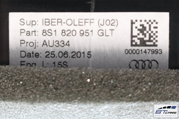AUDI TT WLOTY KRATKI NAWIEWU GLT 8S1820901 8S1820902 8S1820903 8S1820951 8S1820952 8S1 820 901 902 903 951 952 panel klimy GLT