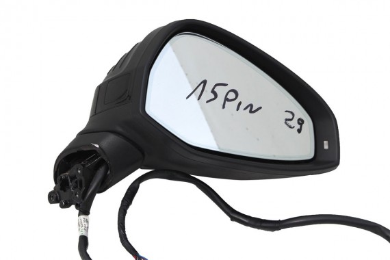 AUDI A4 LUSTERKO DRZWI PRAWE FOTO 15 pin 8W zewnętrzne LY9B - czarny brylantowy pinów kabli przewodów B9 8W1857410 8W0857528