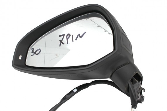 AUDI A4 LUSTERKO DRZWI LEWE ASYSTENT 7pin // 8W zewnętrzne LY9B - brylantowy czarny pinów kabli przewodów 8W1857409 8W0857527