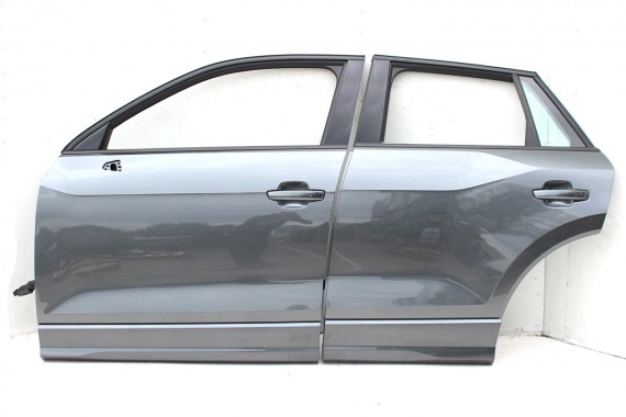 AUDI Q2 DRZWI LEWE PRZÓD + TYŁ STRONA LEWA przednie + tylne 2 sztuki Kolor: LZ7S - szary (daytonagrau) 81A 81A831051 81A833051