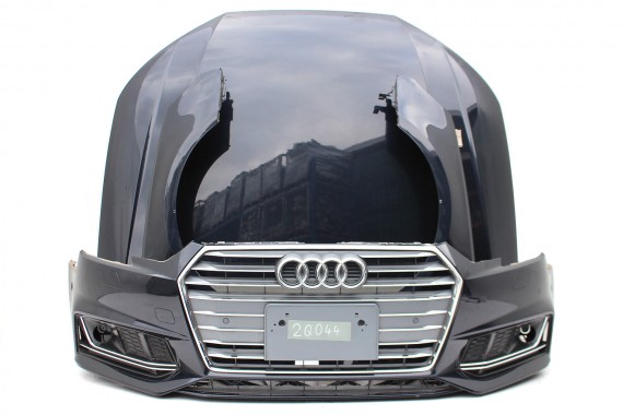AUDI A4 PRZÓD maska błotniki zderzak pas przedni wzmocnienie błotnik S-LINE 8W B9 Kolor: W1W1 LX5R - niebieski (mondschein blau)