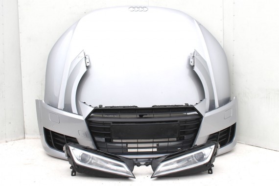 AUDI TT 8S LZ7G PRZÓD maska błotniki zderzak pas przedni lampy wzmocnienie błotnik lampa Xenon Led 8S 2015- Kolor LZ7G srebrny