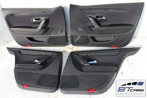 VW PASSAT CC KOMPLET BOCZKÓW DRZWIOWYCH BOCZEK BOCZKI DRZWI drzwiowe tapicerka 3C8 FL LIFT 2012- welur kolor czarny