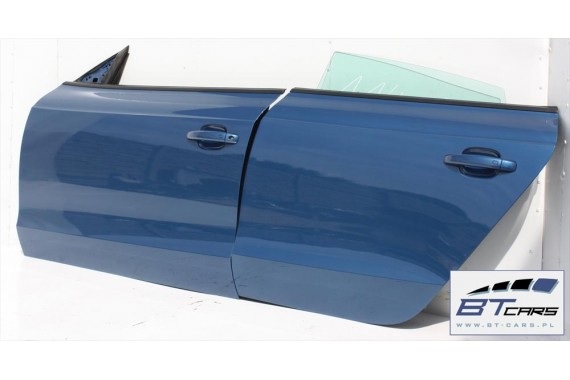 AUDI A5 SPORTBACK DRZWI LEWE PRZÓD + TYŁ STRONA LEWA przednie + tylne 2 sztuki 8T8 Kolor LX5V Q9Q9 niebieski 8T8831051 8T8833051