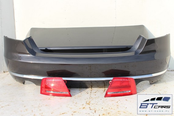 AUDI A8 4H D4 LX7U TYŁ ZDERZAK tylny + LAMPY + KLAPA BAGAŻNIKA + lampa Led ledy 4H0 2010-2014 Kolor: szary Oolonggrau 4H0807511