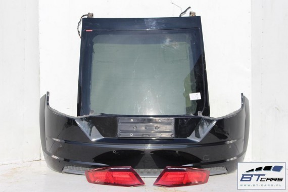 AUDI TT 8S TYŁ S-LINE LY9T ZDERZAK tylny + KLAPA BAGAŻNIKA + LAMPY lampa Led 8S 2015- 8S0945095 8S0945096 0E0E LY9T czarny