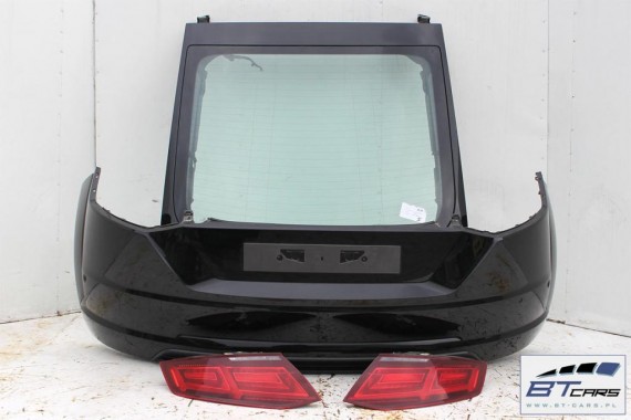 AUDI TT 8S TYŁ ZDERZAK tylny + KLAPA BAGAŻNIKA + LAMPY lampa Led 2015- Kolor: LY9T czarny (mythos schwarz) 8S0945095A 8S0945096A