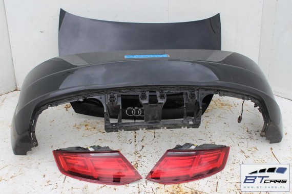 AUDI TT 8S CABRIO S-LINE TYŁ TYŁ ZDERZAK tylny + KLAPA BAGAŻNIKA + LAMPY lampa Led 8S7 LY9T czarny schwarz 8S0945095 8S0945096