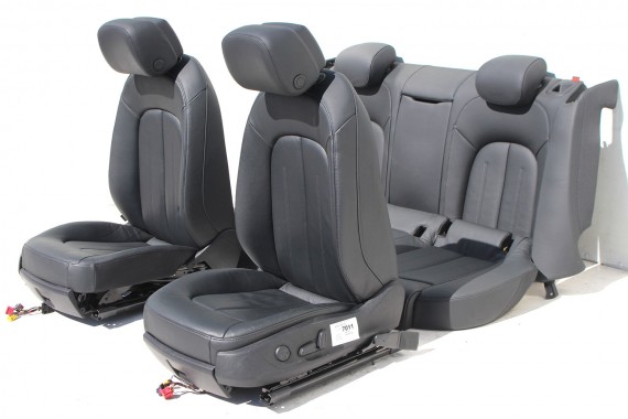 AUDI A7 FOTELE KOMPLET FOTELI siedzeń siedzenia fotel tapicerka 4G 4G8 skóra kolor czarny FOTEL siedzeń siedzenie fotel