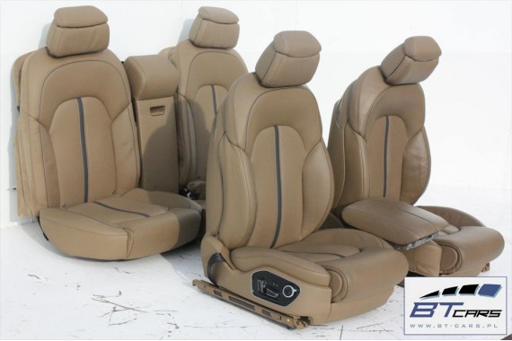 AUDI A8 LONG FOTELE KOMPLET FOTELI siedzeń siedzenia tapicerka 4H D4 wentylowane masaże wersja DESIGN SELECTION + BOCZKI DRZWI