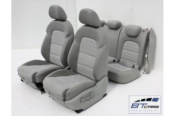 AUDI Q3 FOTELE KOMPLET FOTELI siedzeń siedzenia fotel tapicerka 8U welur kolor szary