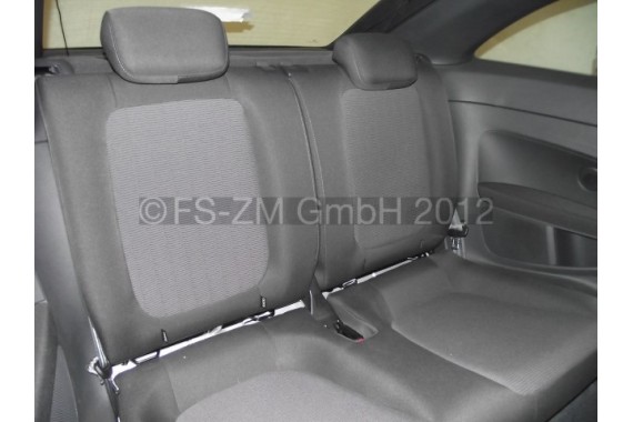 VW THE BEETLE FOTELE KOMPLET FOTELI siedzeń siedzenia fotel tapicerka 5C 5C5 welur kolor czarno - szary