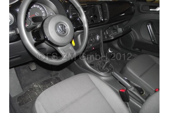 VW THE BEETLE FOTELE KOMPLET FOTELI siedzeń siedzenia fotel tapicerka 5C 5C5 welur kolor czarno - szary