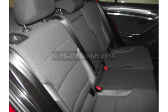 VW GOLF 7 VII FOTELE KOMPLET FOTELI siedzeń siedzenia fotel tapicerka 5G welur kolor czarny 5G4