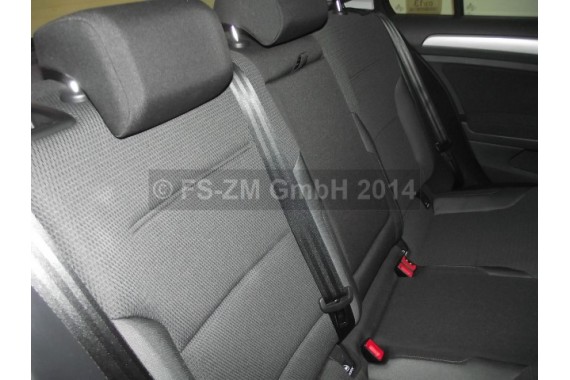 VW GOLF 7 VII FOTELE KOMPLET FOTELI siedzeń siedzenia fotel tapicerka 5G 5G4 welur kolor czarny 5G0